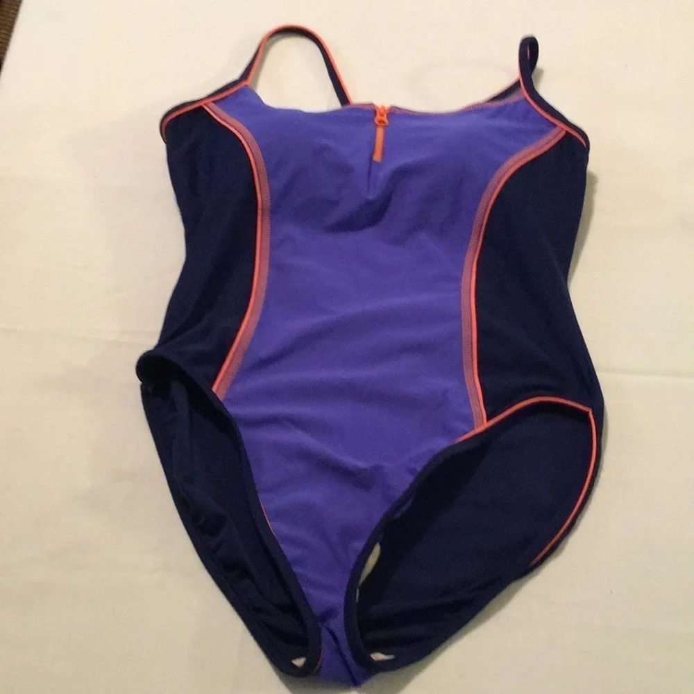 Beach Cabana one piece bathing suit size L (R)